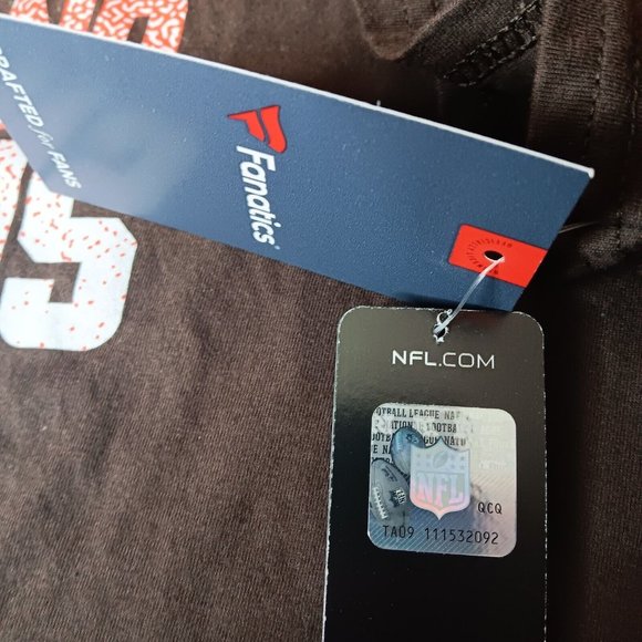 Cleveland Browns Fanitics Mens XL Shirt Long Sleeve Brown NFL Football Helmet - Picture 7 of 13